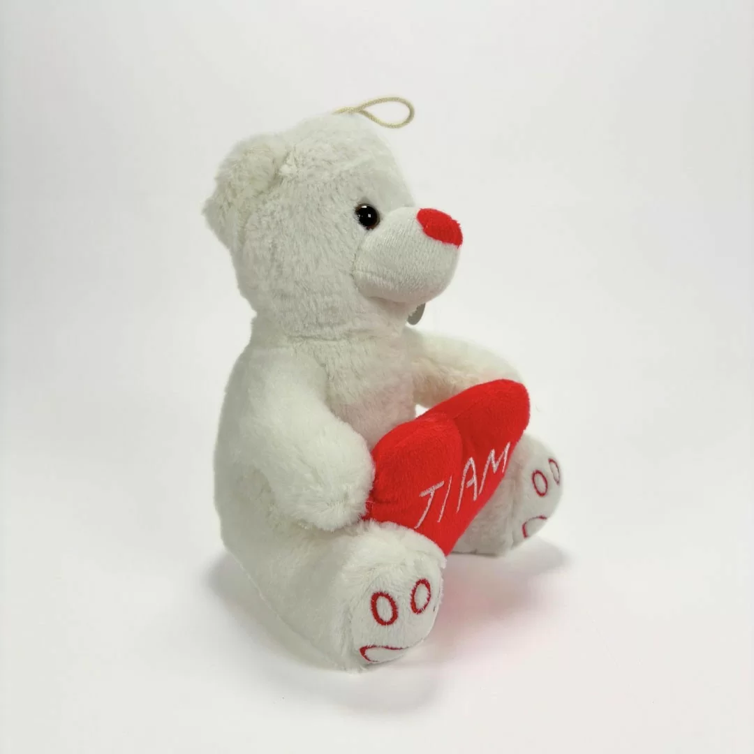 Orsetto Peluches Tenerava art. 156 altezza 18cm Bianco 2