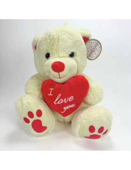 Orsetto Peluches Tenerava art. 967 altezza 40cm Panna