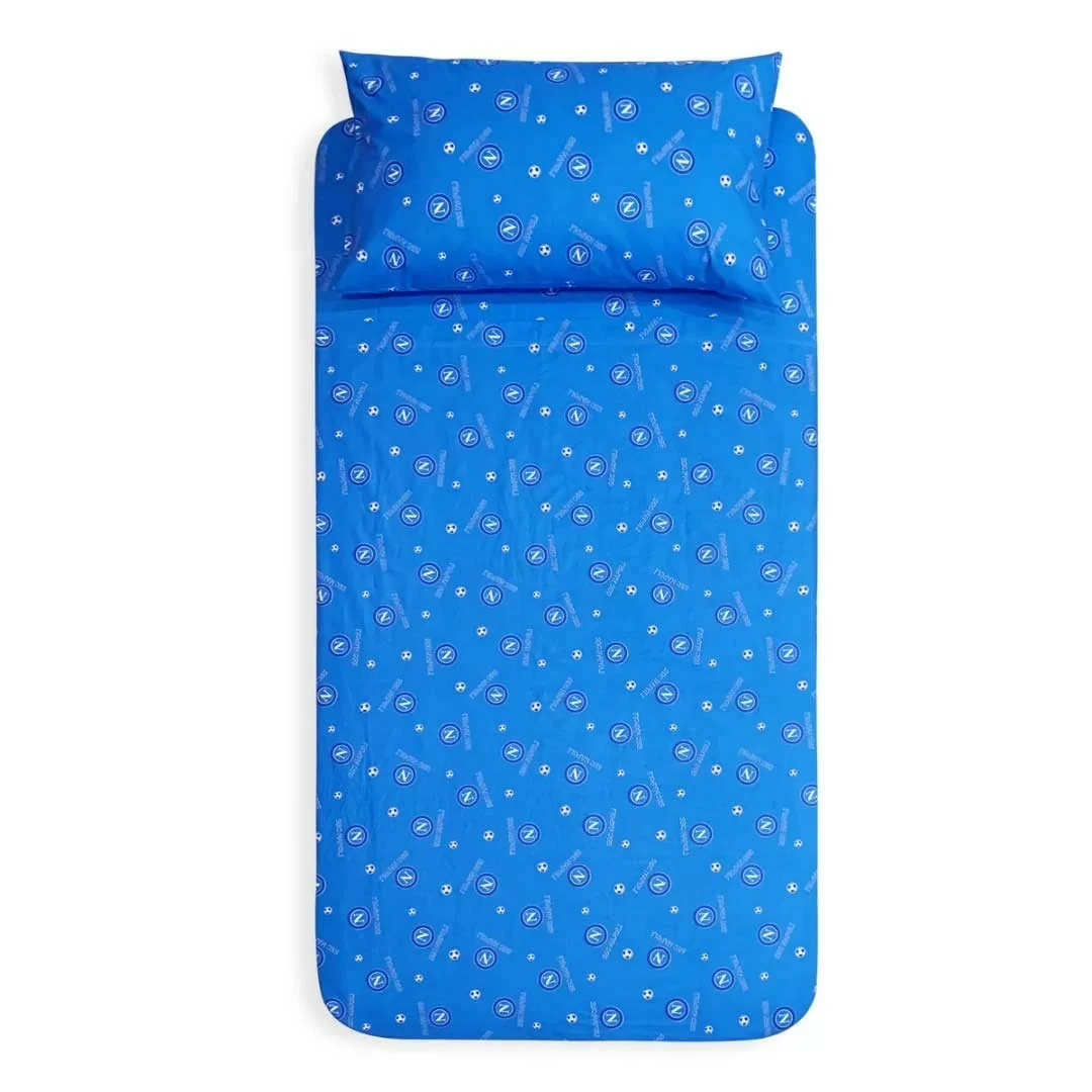 Completo Letto Singolo Puro Cotone Napoli art....