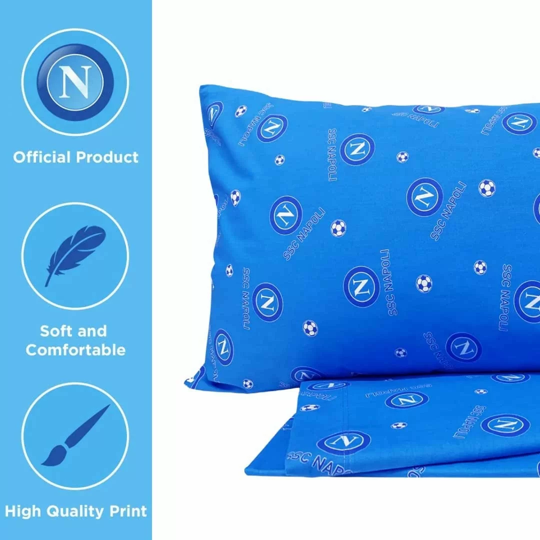 Completo Letto Singolo Puro Cotone Napoli art....