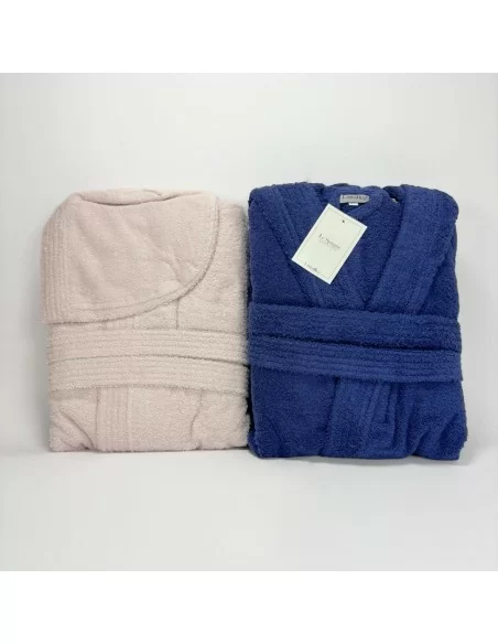 Accappatoio Lui e Lei LineaBlu art. Marte Navy Uomo e Confetto Donna