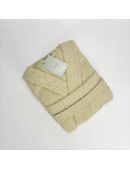 Accappatoio Lui e Lei LineaBlu art. Marte Sabbia Uomo e Panna Donna