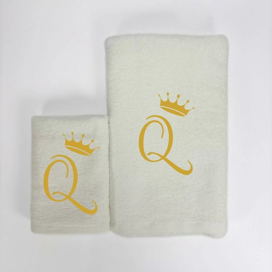 King e Queen Coppia Asciugamani LineaBlu art....