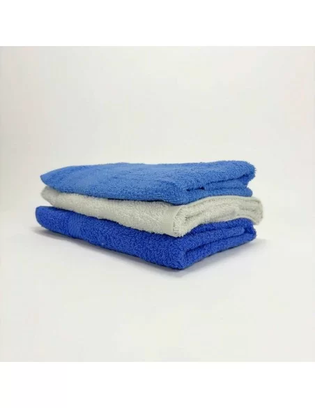 Set 3+3 Marta Marzotto in spugna 550gr/mq 100% cotone art. Gaia Bianco, Bluette e Blu