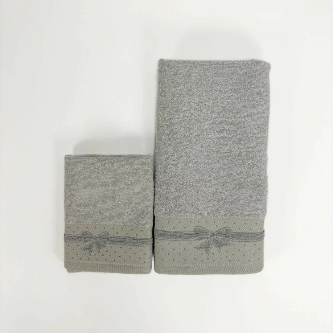 Coppia Asciugamani Vingi art. Jacquard Spugna...