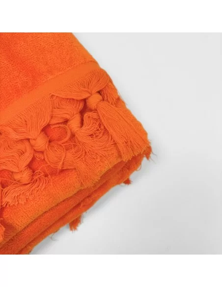 Telo Mare Velour LineaBlu 90x170cm con frangia personalizzabile in microspugna tinta unita