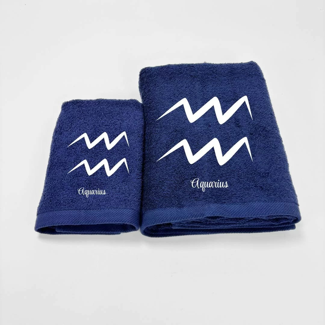 Coppia Asciugamani Personalizzati LineaBlu art....