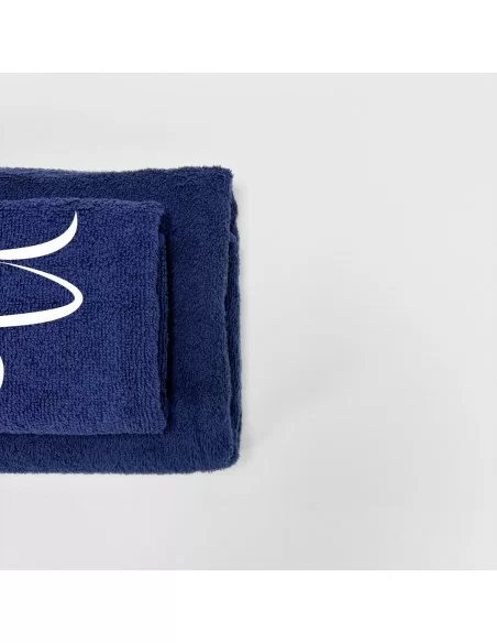 Coppia Asciugamani Personalizzati LineaBlu art. Oroscopo Blu Navy