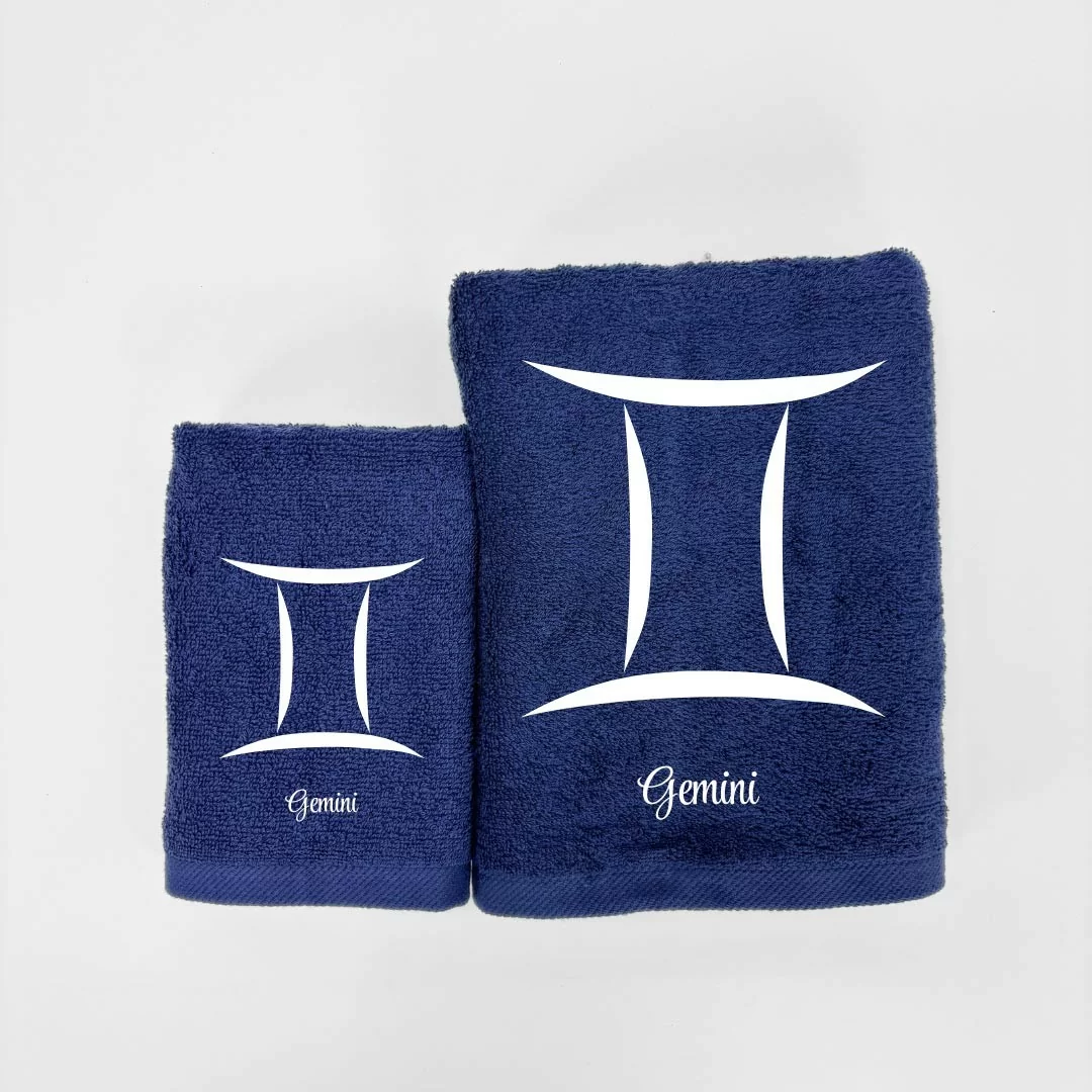 Coppia Asciugamani Personalizzati LineaBlu art....