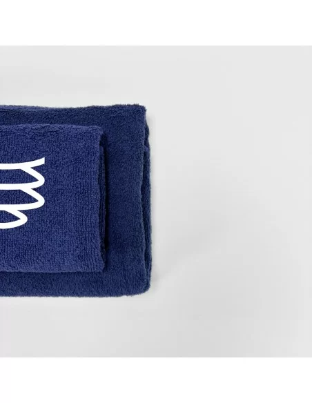 Coppia Asciugamani Personalizzati LineaBlu art. Oroscopo Blu Navy