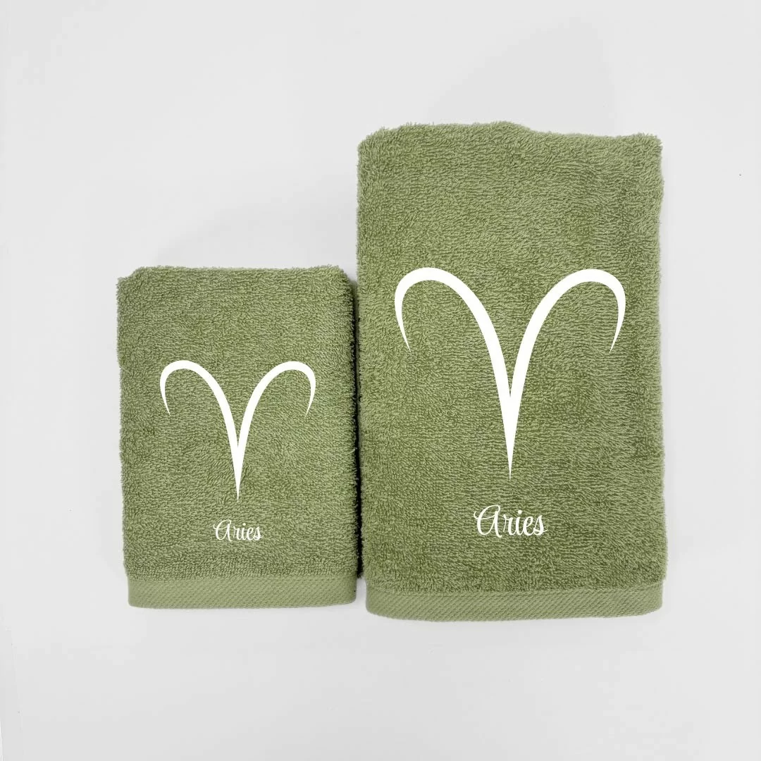 Coppia Asciugamani Personalizzati LineaBlu art....