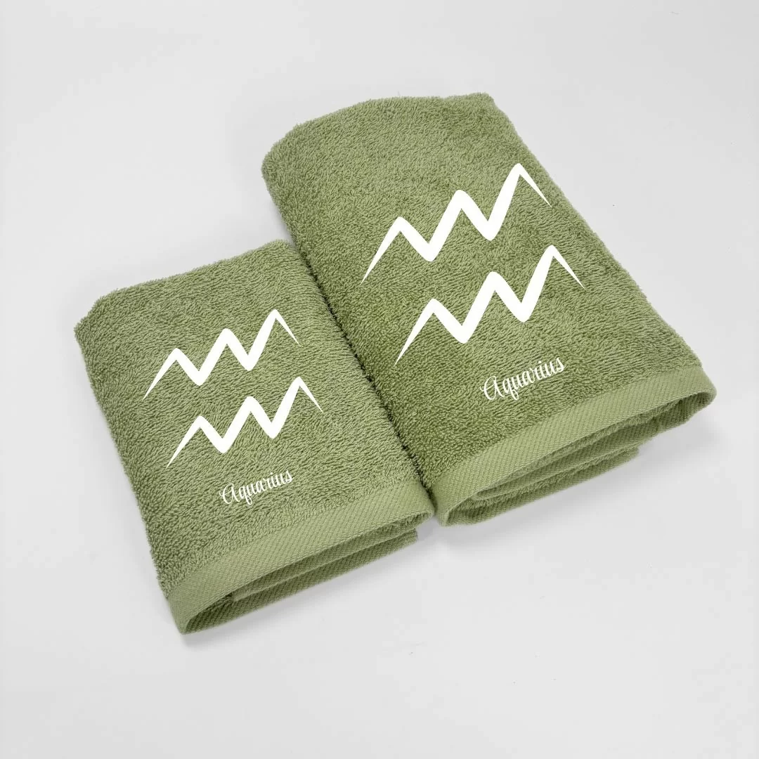 Coppia Asciugamani Personalizzati LineaBlu art....