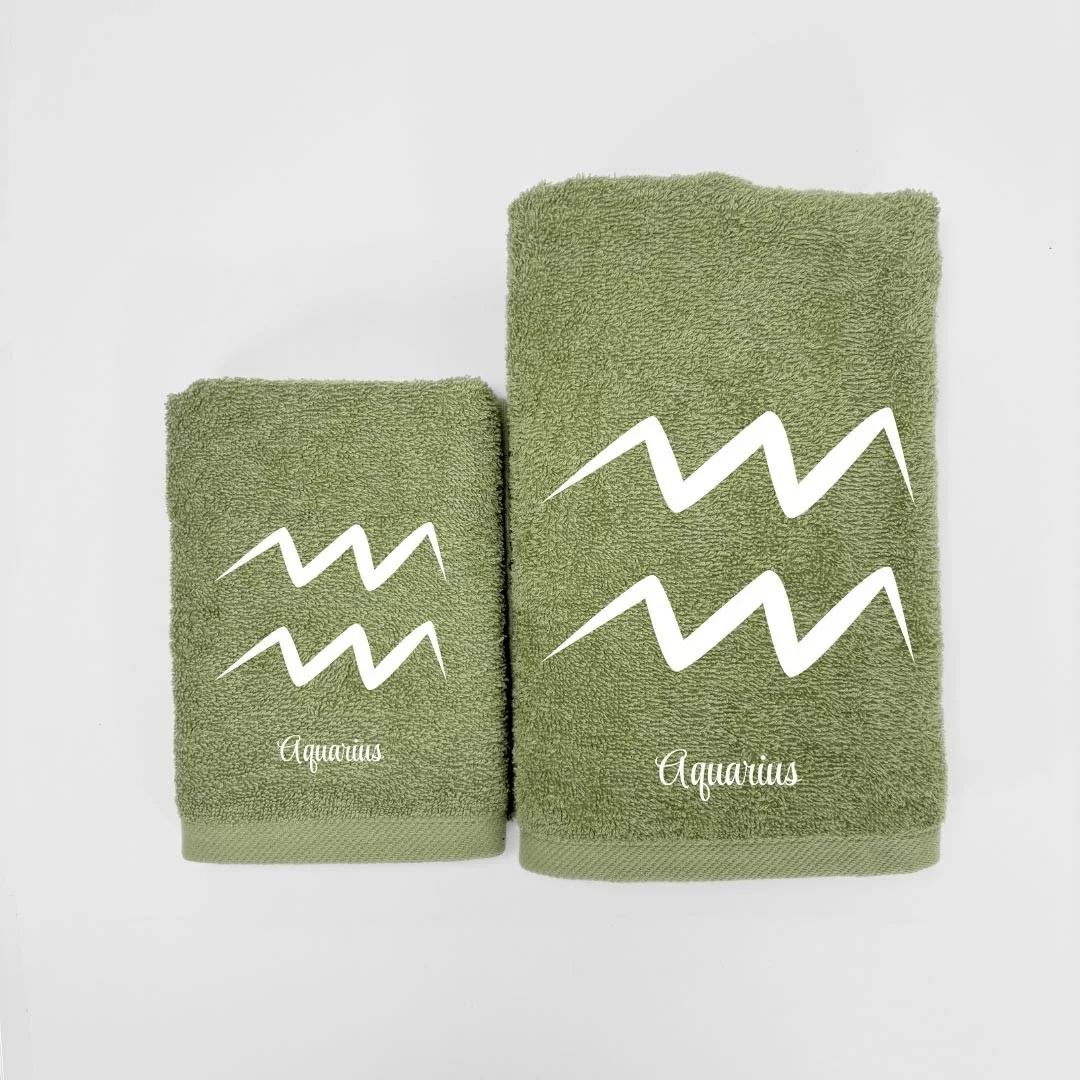 Coppia Asciugamani Personalizzati LineaBlu art....