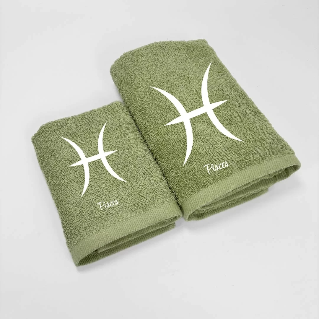 Coppia Asciugamani Personalizzati LineaBlu art....