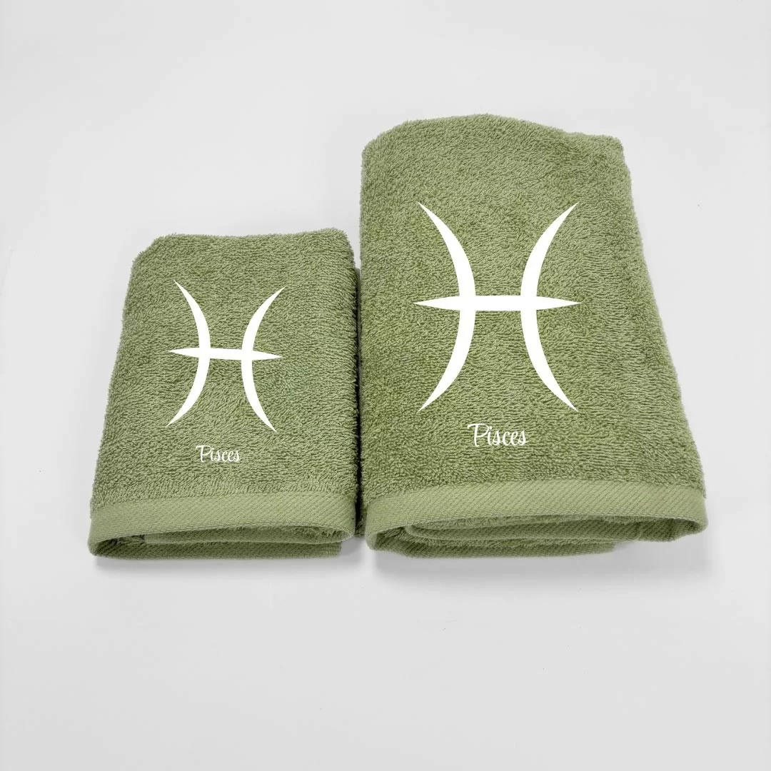 Coppia Asciugamani Personalizzati LineaBlu art....