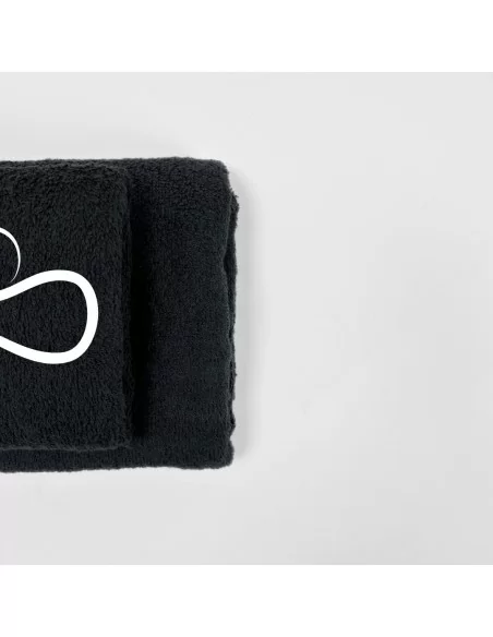 Coppia Asciugamani Personalizzati LineaBlu art. Oroscopo Nero