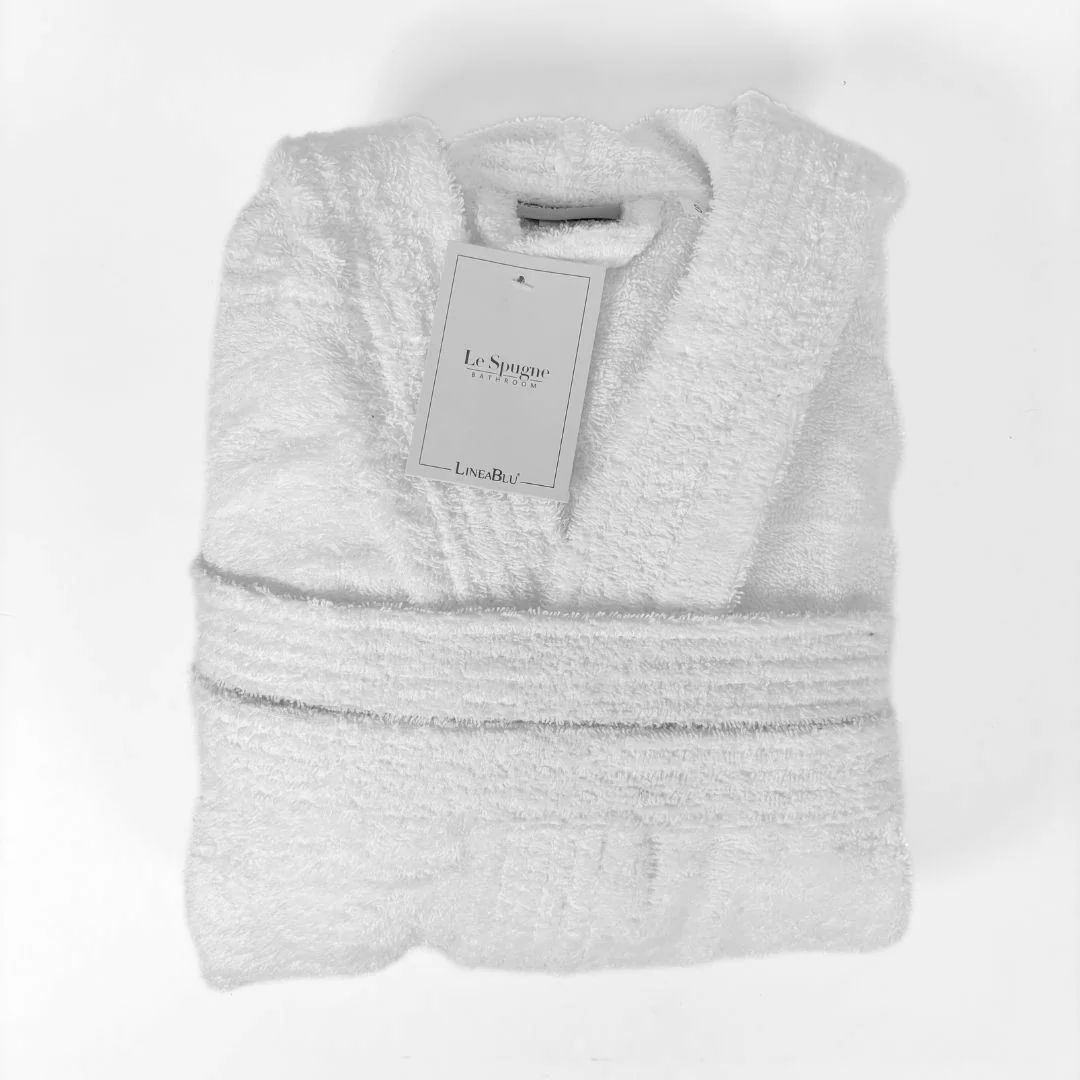 Accappatoio Personalizzato Baby Bianco LineaBlu art. Marte 2