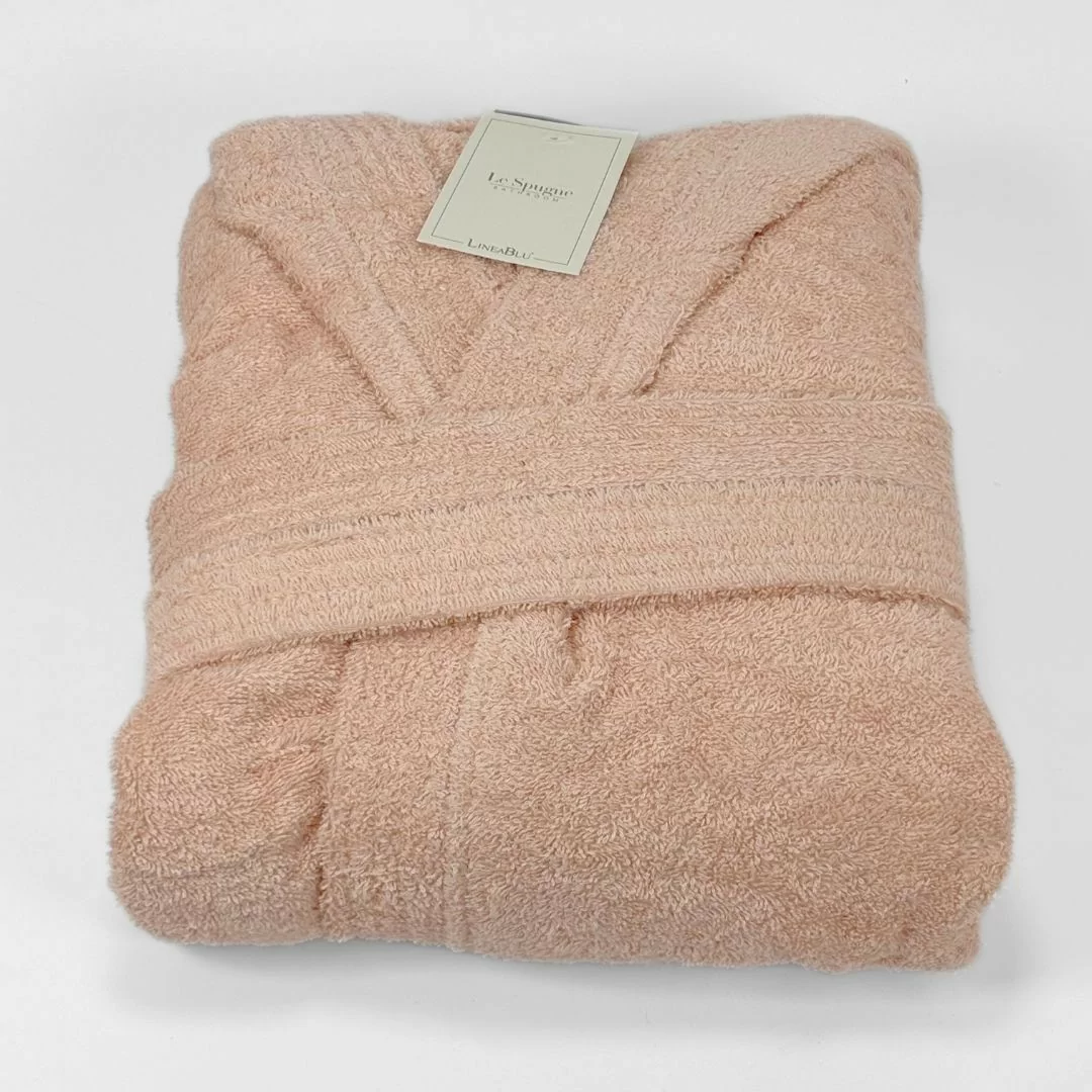 Accappatoio Personalizzato Rosa Cipria LineaBlu...