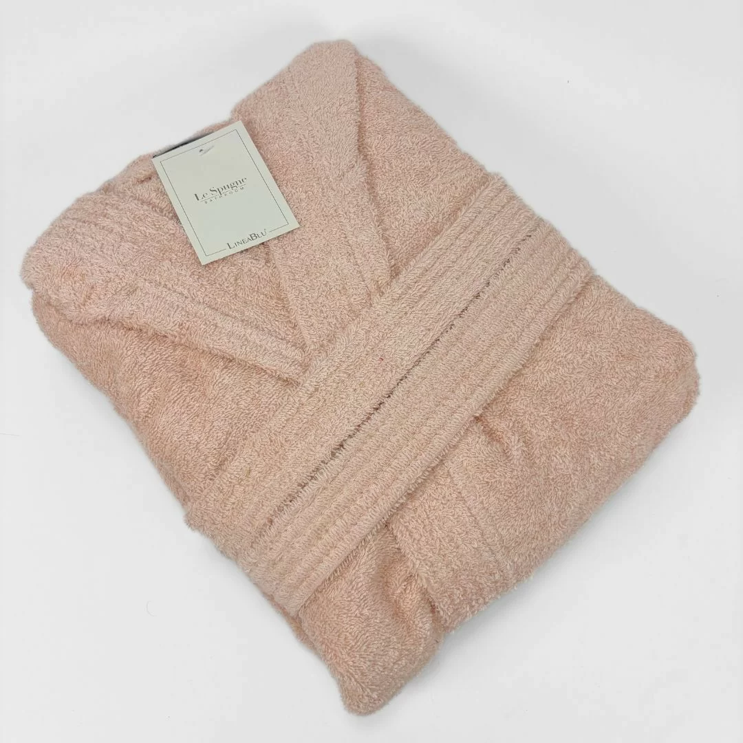 Accappatoio Personalizzato Rosa Cipria LineaBlu...