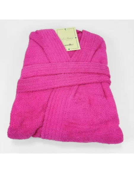 Accappatoio Personalizzato Fucsia LineaBlu art. Marte