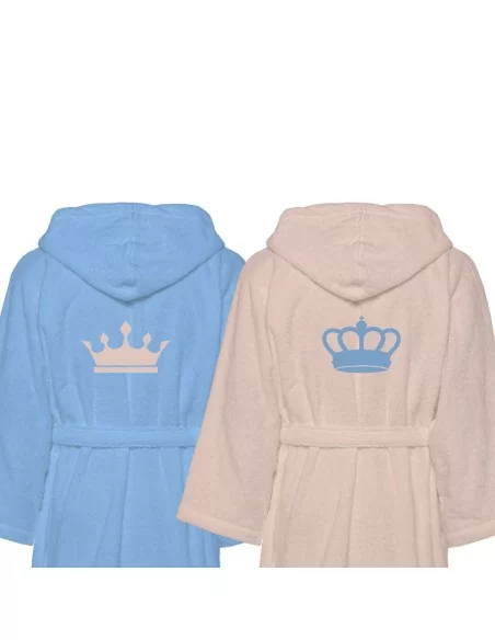 Accappatoio Lui e Lei LineaBlu art. Crown King e Crown Queen