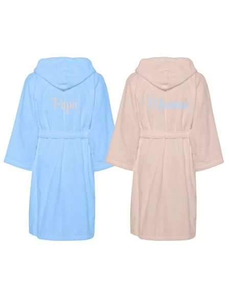 Accappatoio Lui e Lei LineaBlu art. Bicolor Papà e Mamma