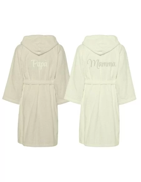 Accappatoio Lui e Lei LineaBlu art. Bicolor Papà e Mamma