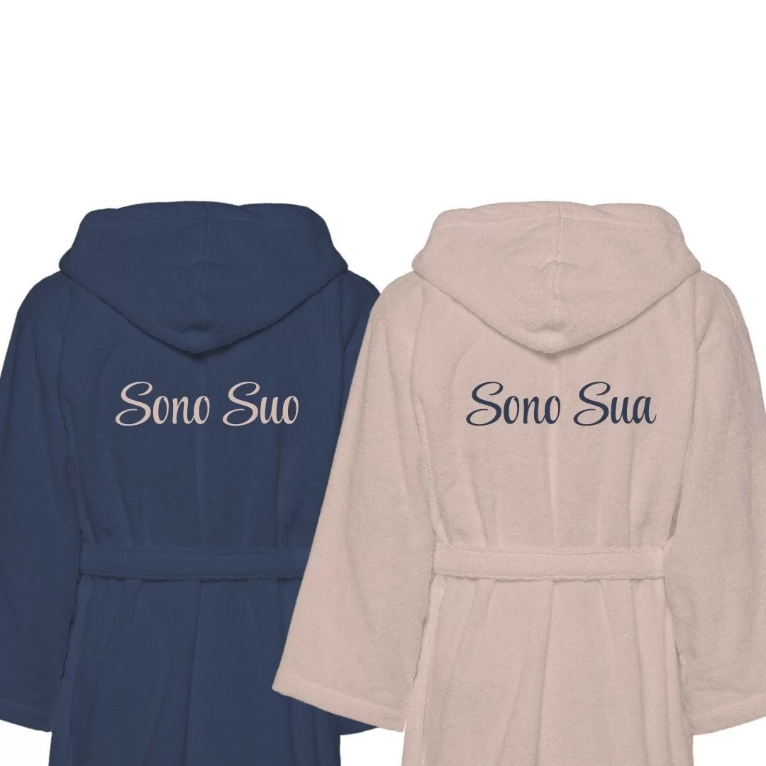 Accappatoio Lui e Lei LineaBlu art. Sono Suo e...