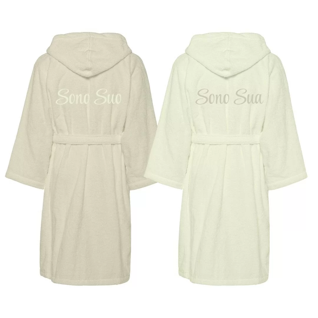 Accappatoio Lui e Lei LineaBlu art. Sono Suo e...