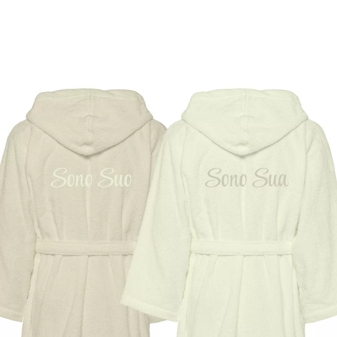 Accappatoio Lui e Lei LineaBlu art. Sono Suo e...