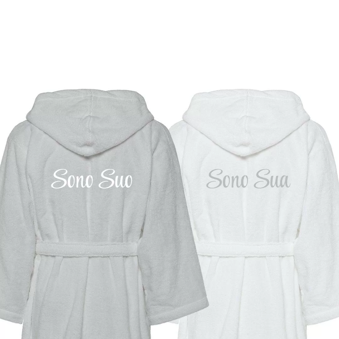 Accappatoio Lui e Lei LineaBlu art. Sono Suo e...