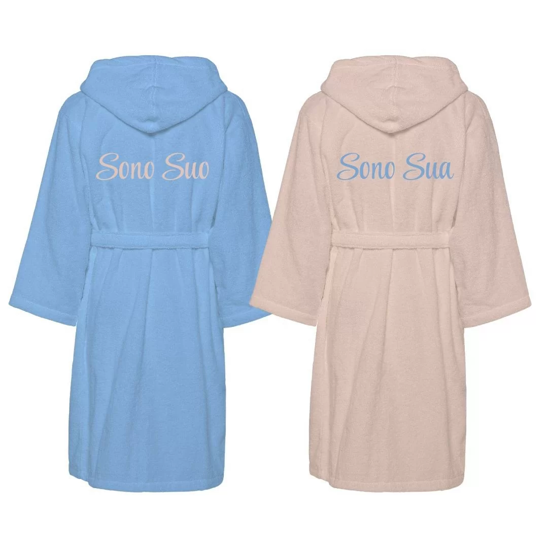 Accappatoio Lui e Lei LineaBlu art. Sono Suo e...