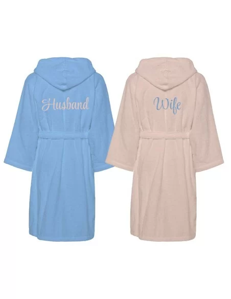 Accappatoio Lui e Lei LineaBlu art. Bicolor Husband e Wife