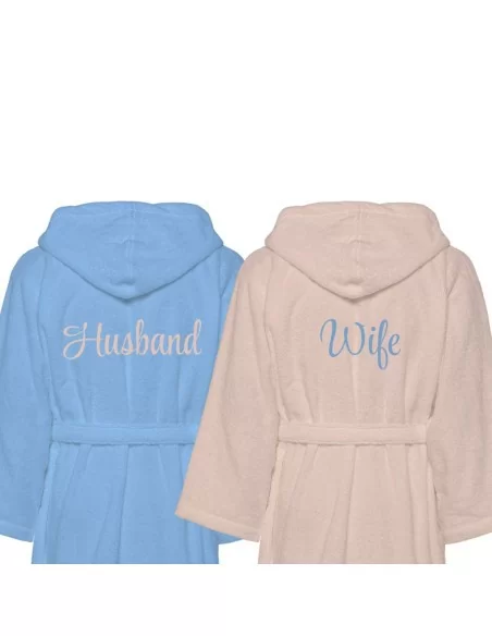 Accappatoio Lui e Lei LineaBlu art. Bicolor Husband e Wife