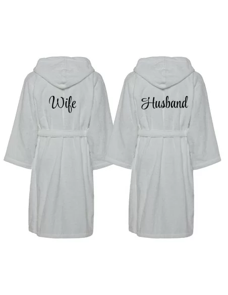 Accappatoio Lui e Lei LineaBlu art. Husband e Wife Ricamato