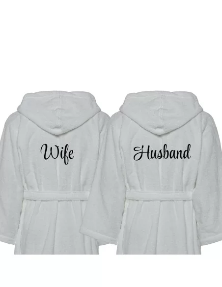 Accappatoio Lui e Lei LineaBlu art. Husband e Wife Ricamato