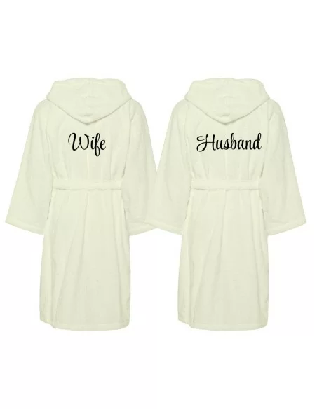 Accappatoio Lui e Lei LineaBlu art. Husband e Wife Ricamato