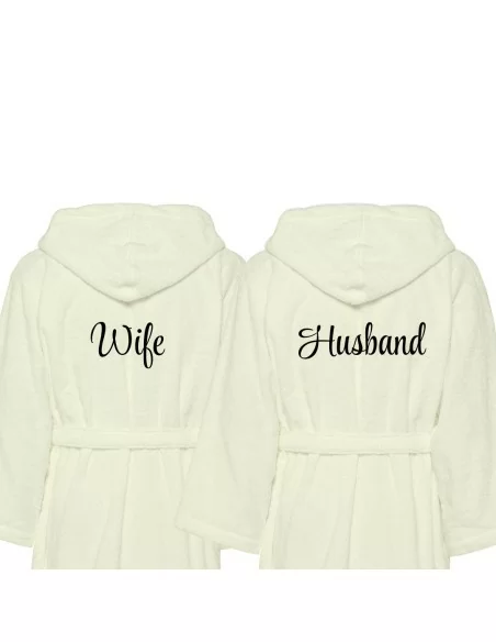 Accappatoio Lui e Lei LineaBlu art. Husband e Wife Ricamato