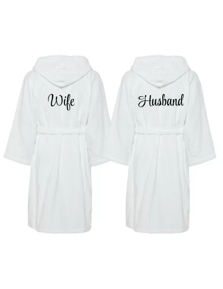 Accappatoio Lui e Lei LineaBlu art. Husband e Wife Ricamato