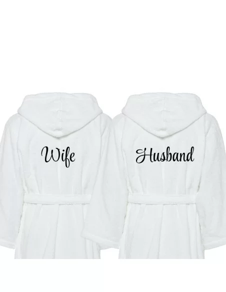 Accappatoio Lui e Lei LineaBlu art. Husband e Wife Ricamato