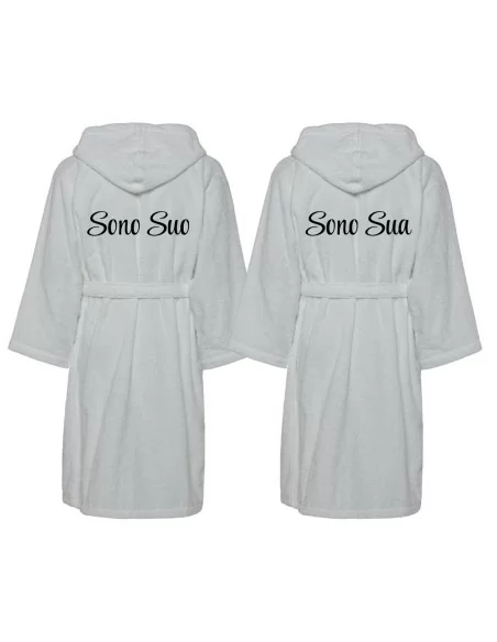 Accappatoio Lui e Lei LineaBlu art. Sono Suo e Sono Sua Ricamato