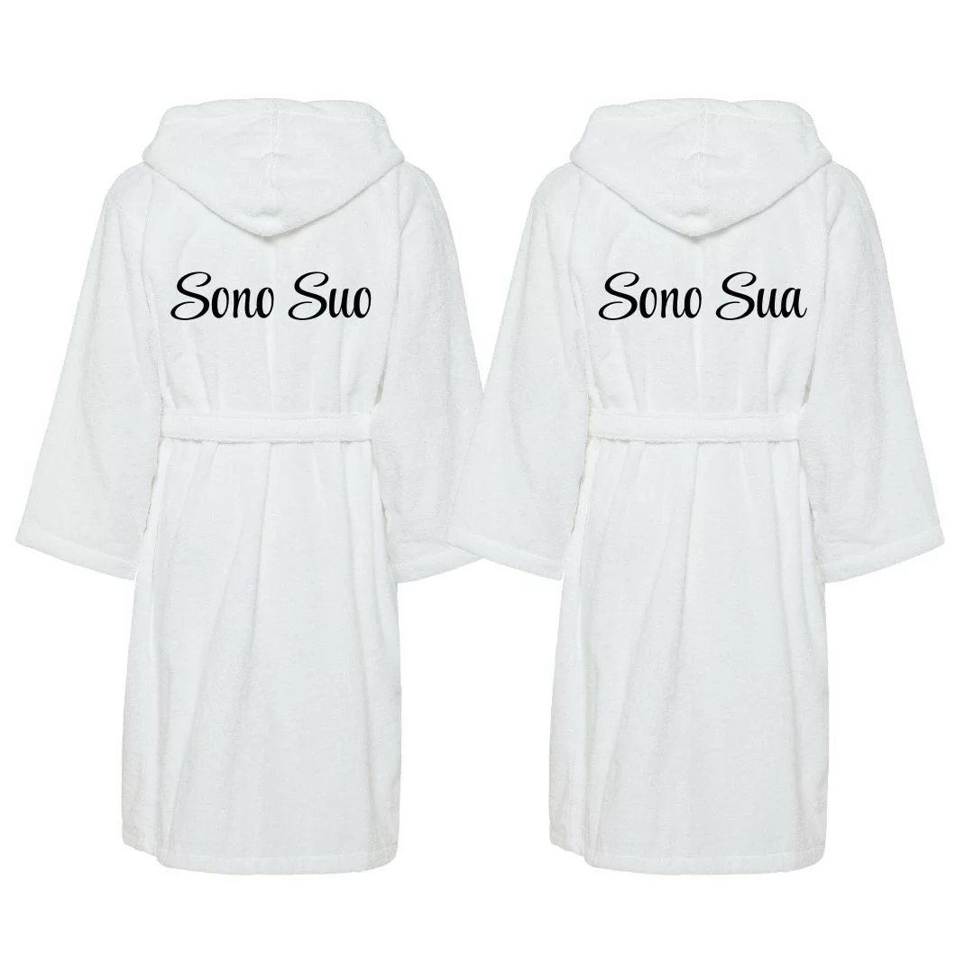 Accappatoio Lui e Lei LineaBlu art. Sono Suo e...