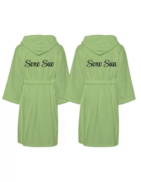 Accappatoio Lui e Lei LineaBlu art. Sono Suo e Sono Sua Ricamato