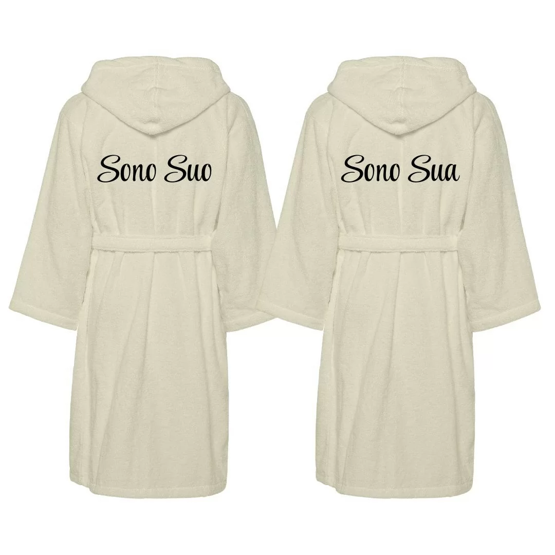 Accappatoio Lui e Lei LineaBlu art. Sono Suo e...