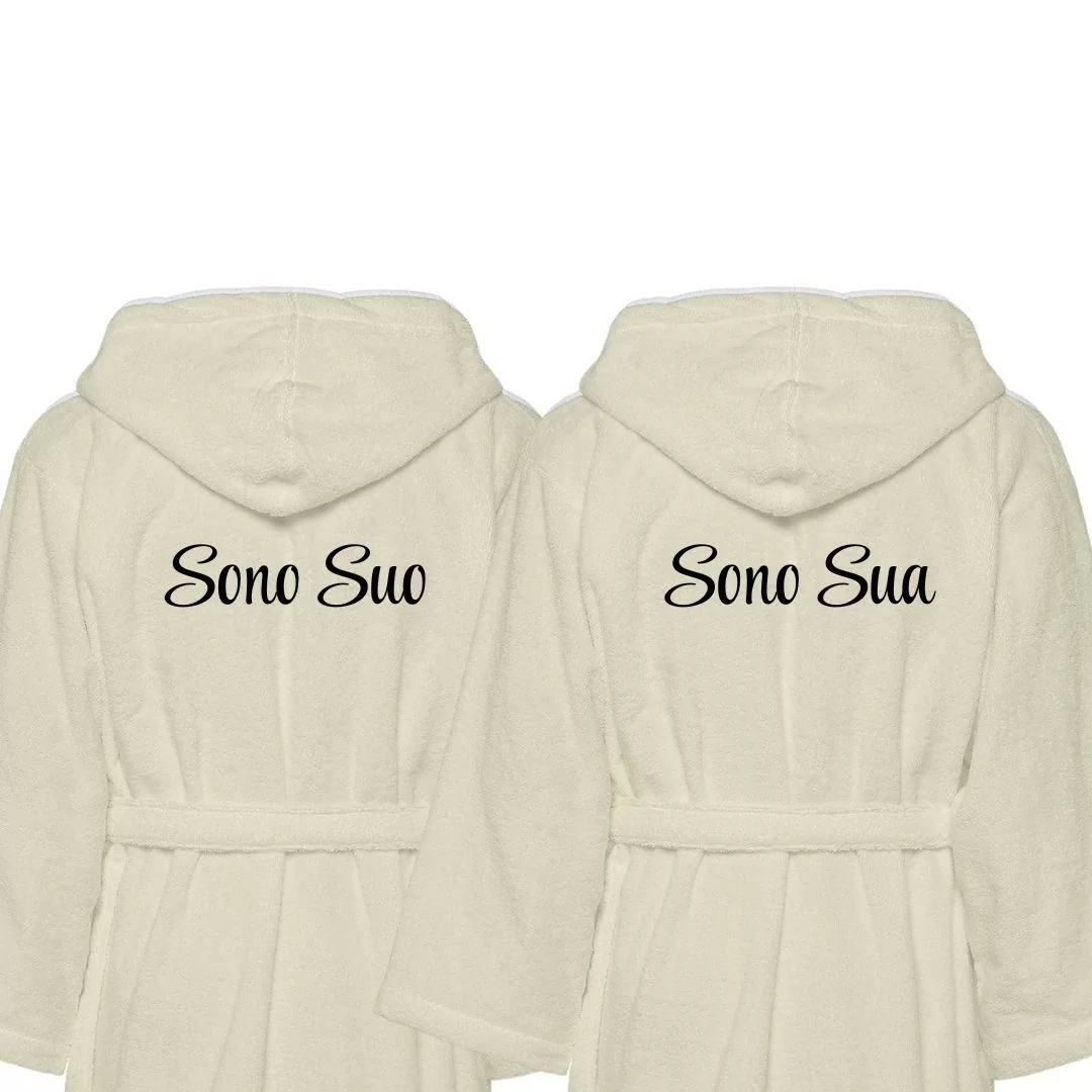 Accappatoio Lui e Lei LineaBlu art. Sono Suo e...