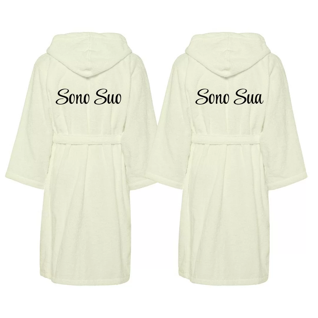 Accappatoio Lui e Lei LineaBlu art. Sono Suo e...