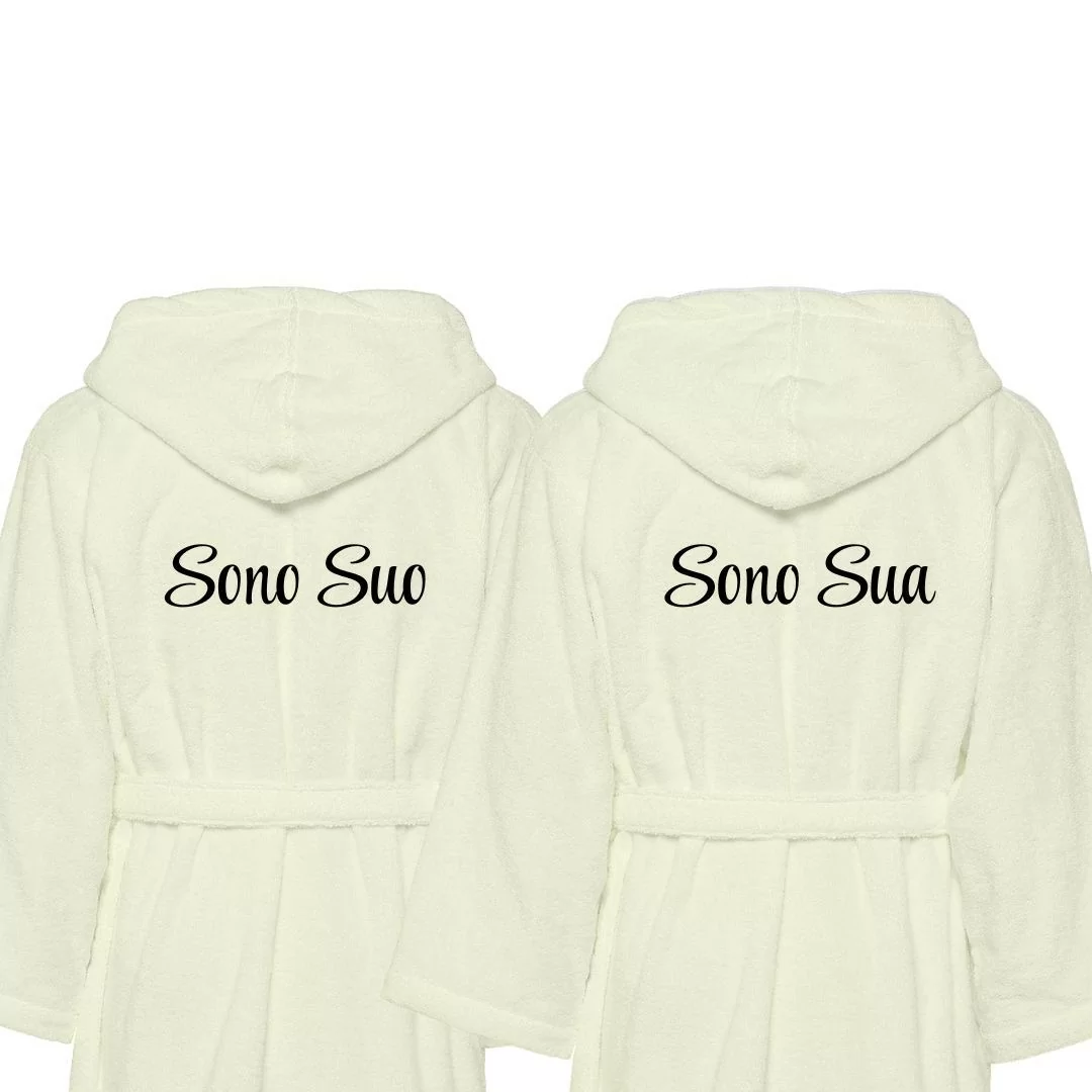 Accappatoio Lui e Lei LineaBlu art. Sono Suo e...