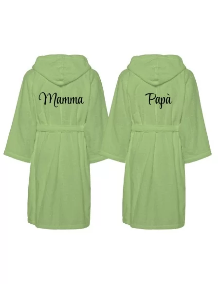 Accappatoio Lui e Lei LineaBlu art. Papà e Mamma Ricamato