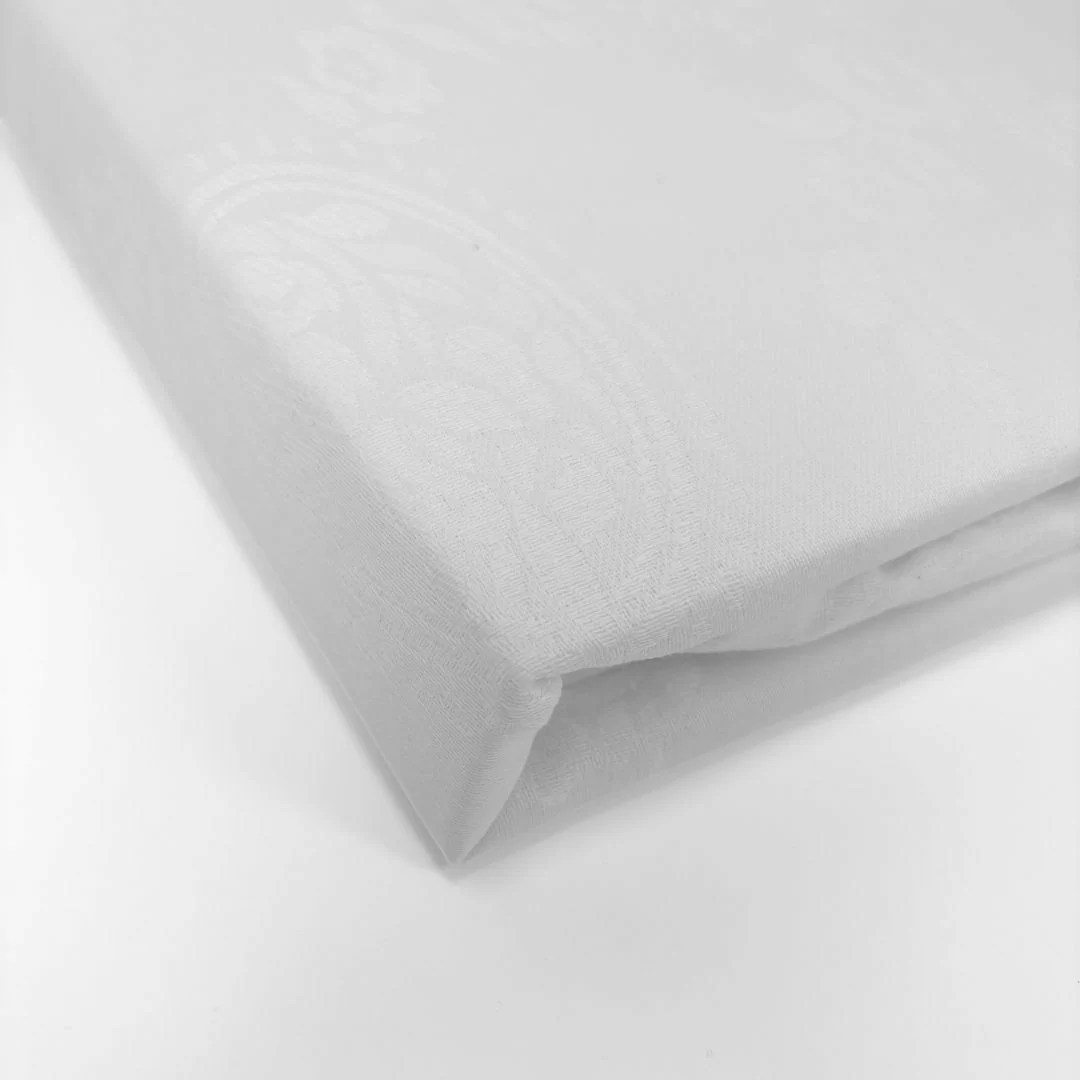 Coprimaterasso con cerniera in cotone damascato LineaBlu... 2