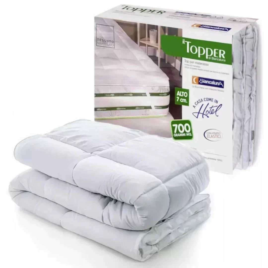 Topper Materasso Correttore Biancaluna 7cm con...